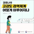  고강도 검역체계 어떻게 이루어지는가?